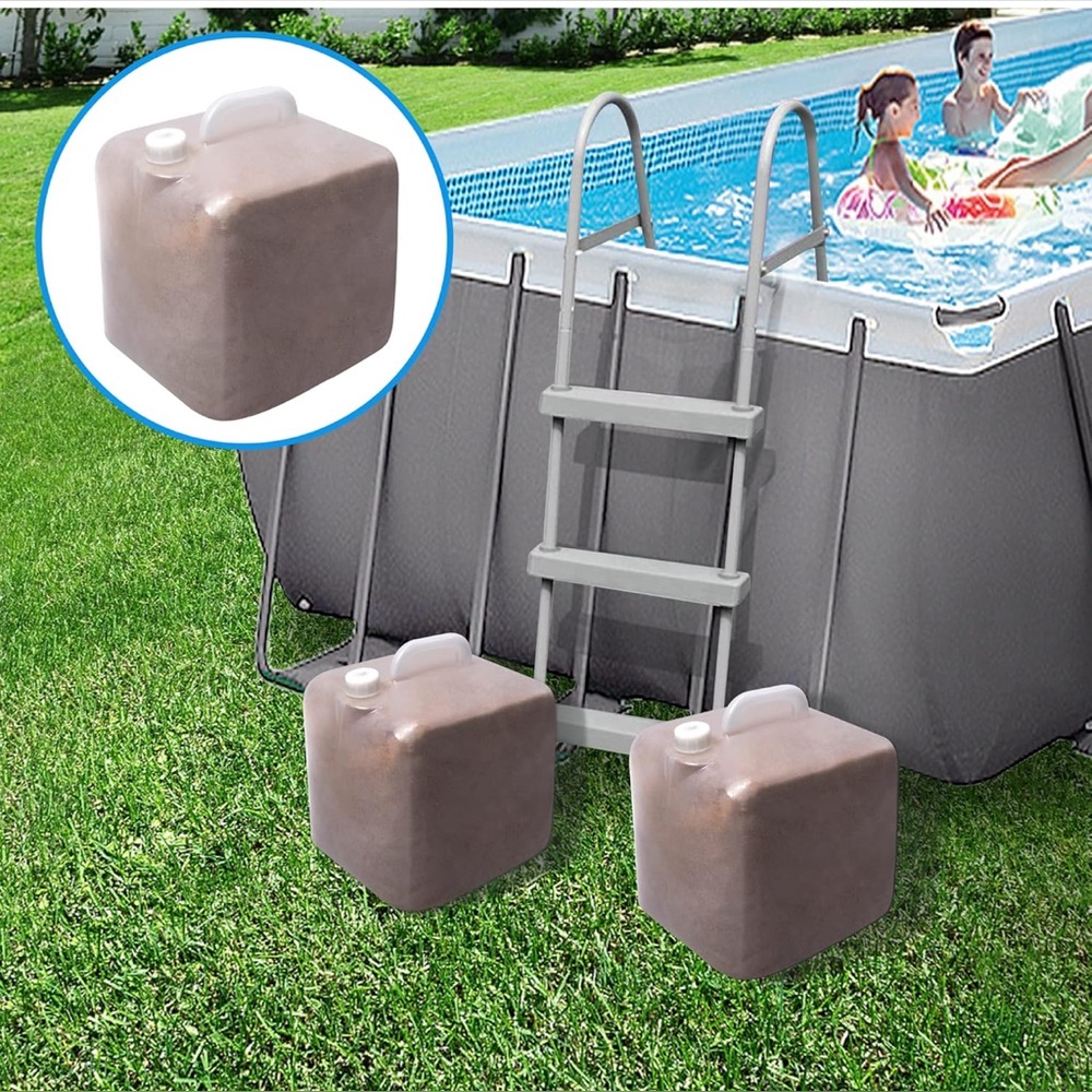 NEW 2 pack Thick Swimming Pool Ladder Weights- Foldable Sandbag Without sand
